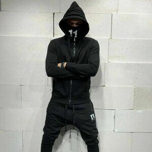 Man's Tracksuit Sport Suit Hoodie Sweatsuit Sweatshirt Jacket Pant Set